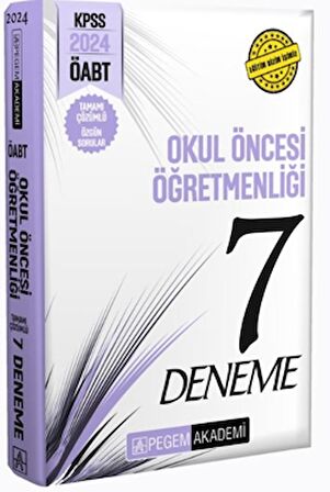 2024 KPSS ÖABT Okul Öncesi Öğretmenliği Tamamı Çözümlü 7 Deneme