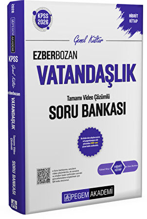 Pegem 2026 KPSS Ezberbozan Vatandaşlık Tamamı Video Çözümlü Soru Bankası Pegem Akademi