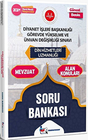 2024 Diyanet İşleri Başkanlığı GYS ve UDS Din Hizmetleri Uzmanlığı Soru Bankası Memur Sınav