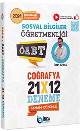 İnka Uzem 2024 ÖABT Sosyal Bilgiler Öğretmenliği Coğrafya 21 x 12 Deneme