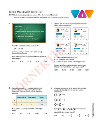 TYT MATEMATİK 10'LU Branş Denemeleri | Video Çözümlü | ÖSYM Tarzında