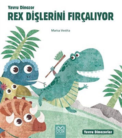 Yavru Dinozor Rex Dişlerini Fırçalıyor / Marisa Vestita