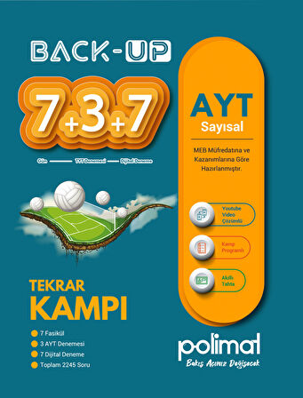 Polimat 2025 Ayt Back-Up 7+3+7 Sayısal Kamp Kitabı