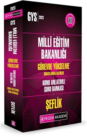 2023 MEB Görevde Yükselme Sınavlarına Hazırlık Konu Anlatımlı Soru Bankası ŞEFLİK
