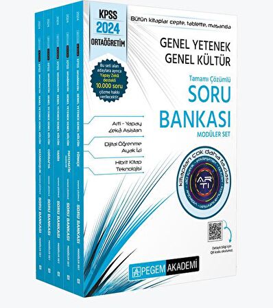 2024 KPSS Lise Ortaöğretim Soru Bankası Çözümlü Modüler Set