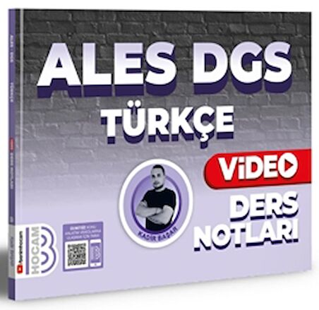 2024 ALES DGS Türkçe Video Ders Notları