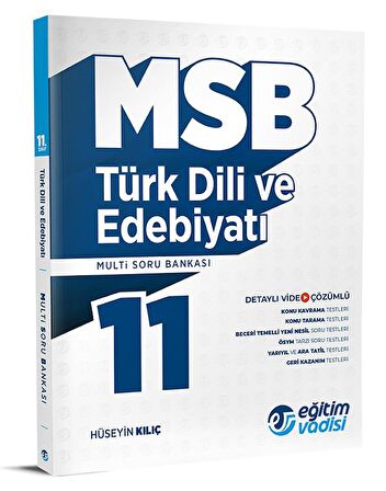 Eğitim Vadisi 11. Sınıf Türk Dili ve Edebiyatı MSB Multi Soru Bankası