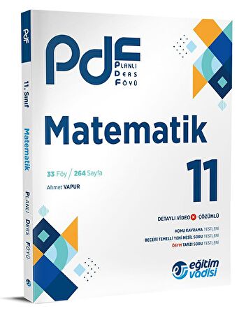 Eğitim Vadisi 11. Sınıf Matematik PDF Planlı Ders Föyü
