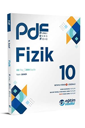Eğitim Vadisi 10. Sınıf Fizik Pdf Planlı Ders Föyü