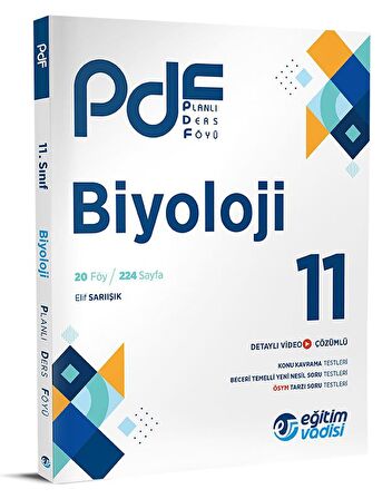 Eğitim Vadisi 2024 11. Sınıf Biyoloji Pdf Planlı Ders Föyü