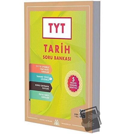 TYT Tarih Soru Bankası 5 Deneme Hediyeli-Video Çözümlü
