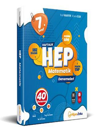 7. Sınıf Haftalık Hep Matematik 40 Deneme