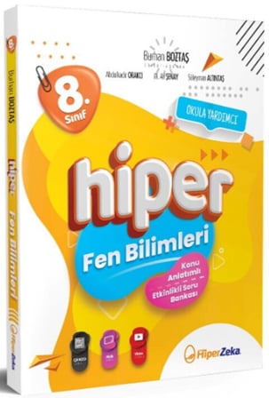 8. Sınıf Hiper Fen Bilimleri Konu Anlatımlı Soru Bankası Hiper Zeka Yayınları