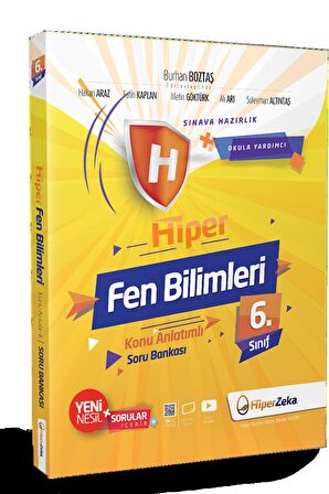 6. Sınıf Hiper Fen Bilimleri Konu Anlatımlı & Etkinlikli Soru Bankası