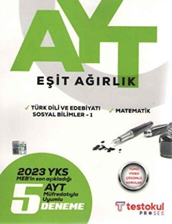 2023 AYT Eşit Ağırlık 5 Deneme