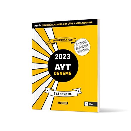 2023 YKS AYT 5 Deneme Video Çözümlü