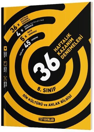 8. Sınıf Din Kültürü ve Ahlak Bilgisi 36 Haftalık Kazanım Denemeleri Hız Yayınları