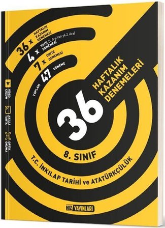 8. Sınıf T.C. İnkılap Tarihi ve Atatürkçülük 36 Haftalık Kazanım Denemeleri Hız Yayınları
