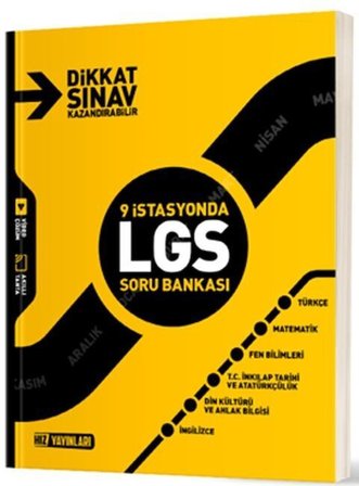 8. Sınıf LGS Tüm Dersler 9 İstasyonda Soru Bankası Hız Yayınları
