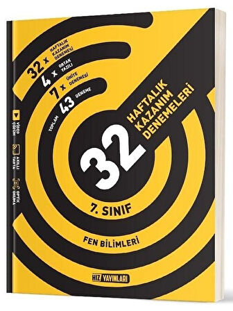 Hız Yayınları 7. Sınıf Fen Bilimleri Haftalık 32 Deneme Hız Yayınları