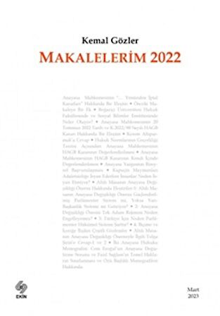 Makalelerim 2022