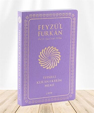 Feyzü'l Furkan Tefsirli Kur'an-ı Kerim Meali (Sempatik Cep Boy - İnce Cilt) Lila