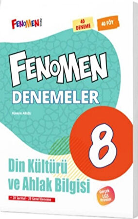 Fenomen Okul Yayınları 8. Sınıf Din Kültürü ve Ahlak Bilgisi Fenomen 40 Deneme