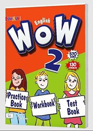 WOW English 2 Practice Book + Workbook + Test Book