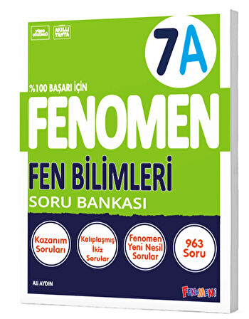 Fenomen Yayınları 7. Sınıf Fen Bilimleri A Soru Bankası
