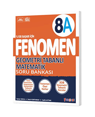 Fenomen Okul Yayınları Lgs 8. Sınıf Geometri Tabanlı Matematik A Soru Bankası