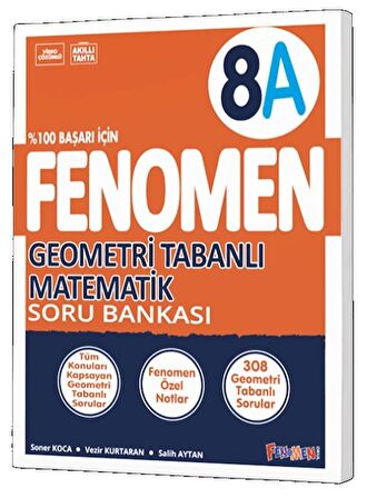 Fenomen Okul 2024 8. Sınıf Geometri Tabanlı A Temel Düzey Soru Bankası