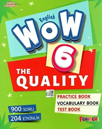 English Wow 6 The Quality Pratice Book - Vocabulary Book - Test Book