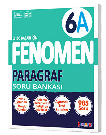 Fenomen Yayınları 6. Sınıf Paragraf A Soru Bankası
