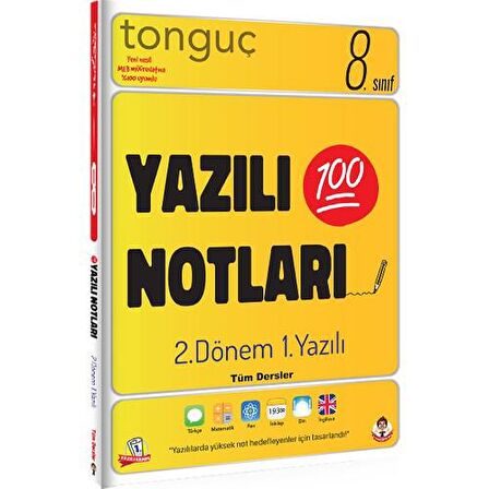 Tonguç 8. Sınıf Yazılı Notları 2. Dönem 1. Yazılı