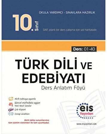 10. Sınıf - DAF - Türk Dili ve Edebiyatı