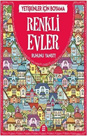 Renkli Evler - Yetişkinler İçin Boyama