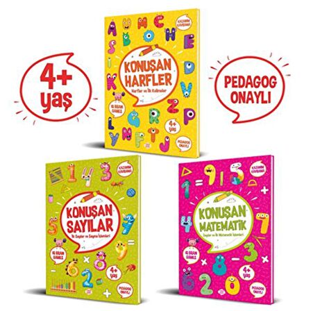 Konuşan Etkinlikler Serisi (4+ Yaş) (3 Kitap Takım)