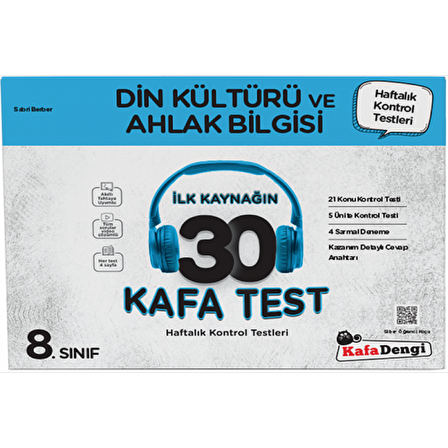 8. Sınıf Din Kültürü ve Ahlak Bilgisi İlk Kaynağın 30 Kafa Test