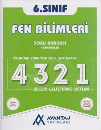 Avantaj 6. Sınıf Fen Bilimleri Soru Bankası ve Deneme