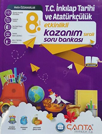 Çanta 8.Sınıf LGS Yeni İkılap Tarihi Etkinlikli Kazanım Soru Bankası- çtn