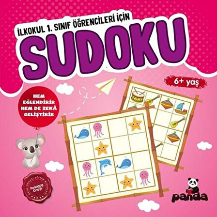Kitap: Sudoku 6+ Yaş - İlkokul 1. Sınıf Öğrencileri İçin
