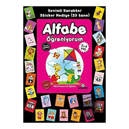 Stickerlı 3+4 Yaş Alfabe Öğreniyorum