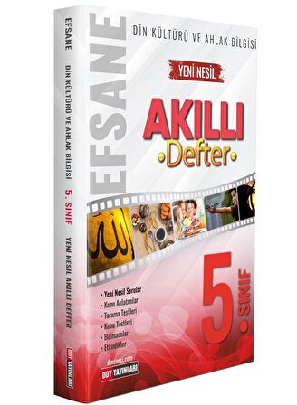 5. Sınıf Din Kültürü ve Ahlak Bilgisi Efsane Akıllı Defter