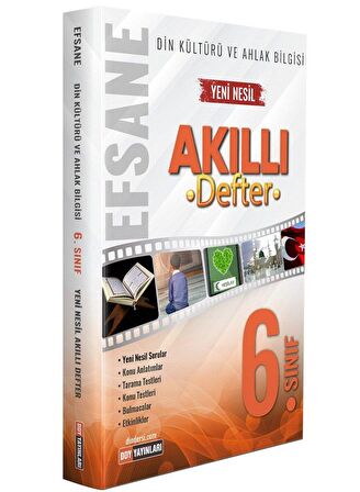 6. Sınıf Din Kültürü ve Ahlak Bilgisi Efsane Akıllı Defter