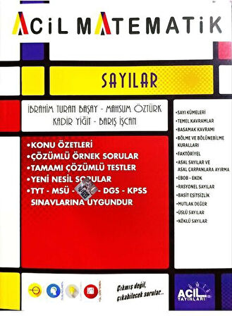 Acil TYT Acil Matematik Sayılar Acil Yayınları