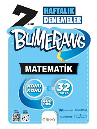 Günay 7.Sınıf Bumerang Haftalık Matematik Denemeleri