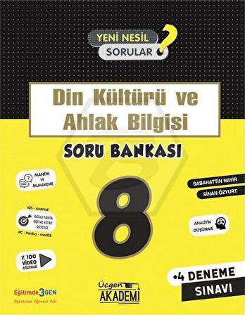 8. Sınıf Din Kültürü ve Ahlak Bilgisi Soru Bankası