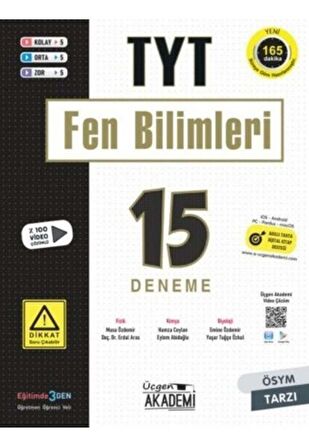 TYT Fen Bilimleri 15 li Deneme Sınavı