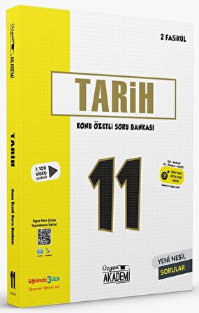 11. Sınıf Tarih Konu Özetli Soru Bankası (2 Fasikül)