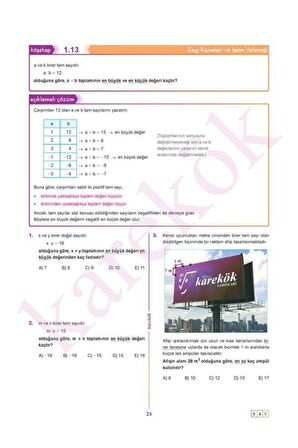 Yeni Nesil Sorularla Matematik 0 Sıfır Karekök Yayınları